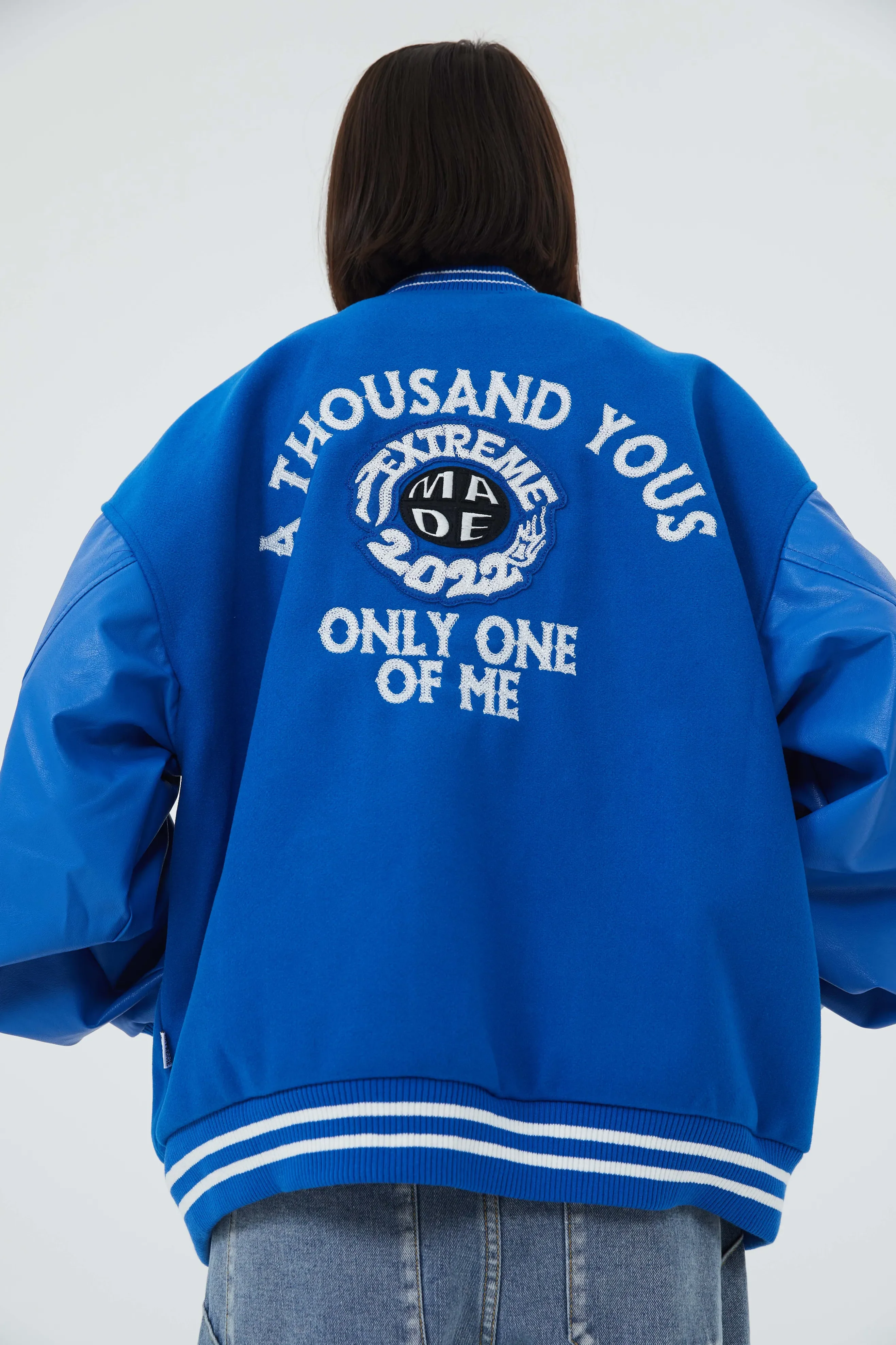 Nascar Patchwork Varsity Jacket