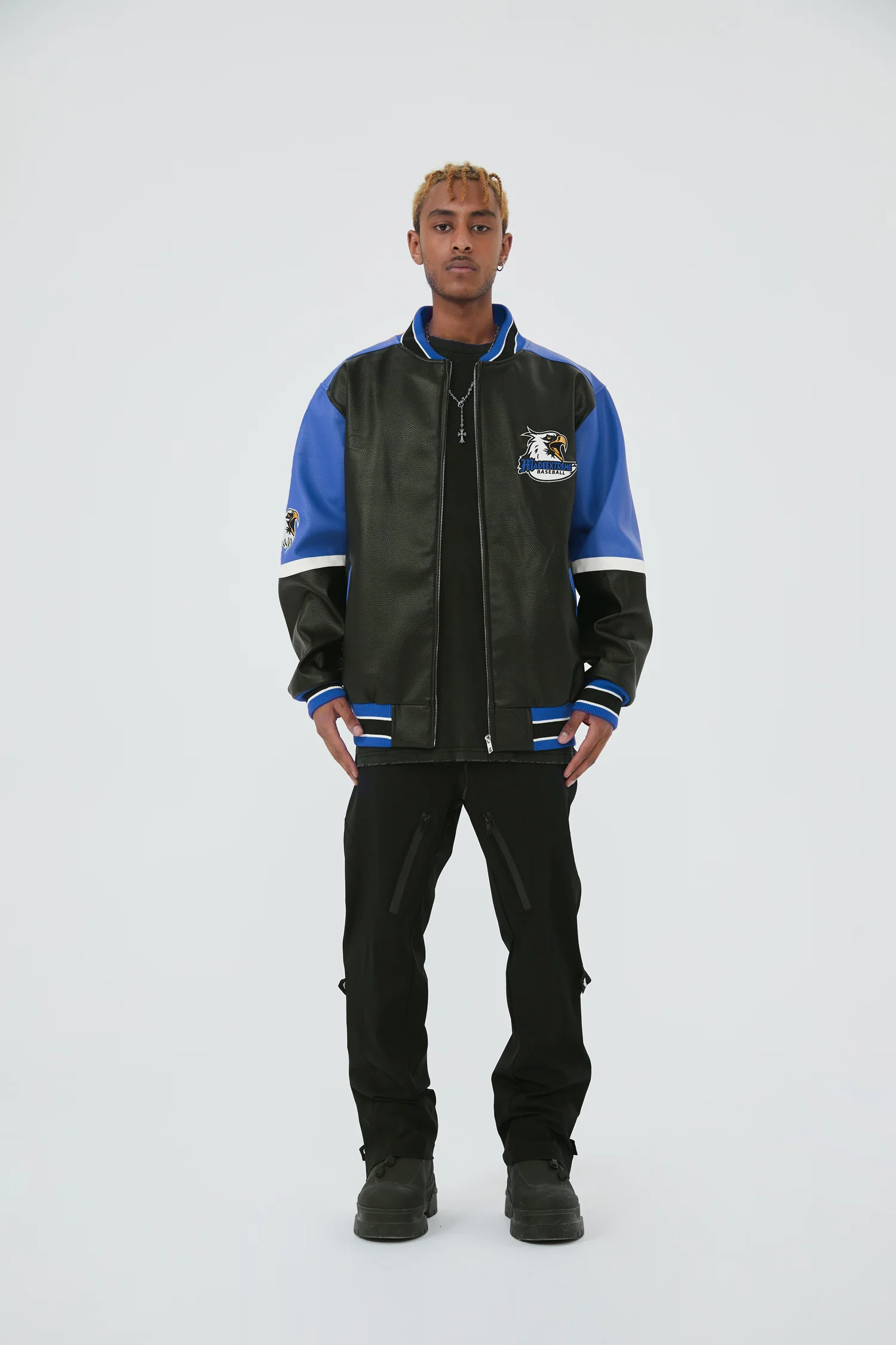 Eagles Leather Varsity Jacket