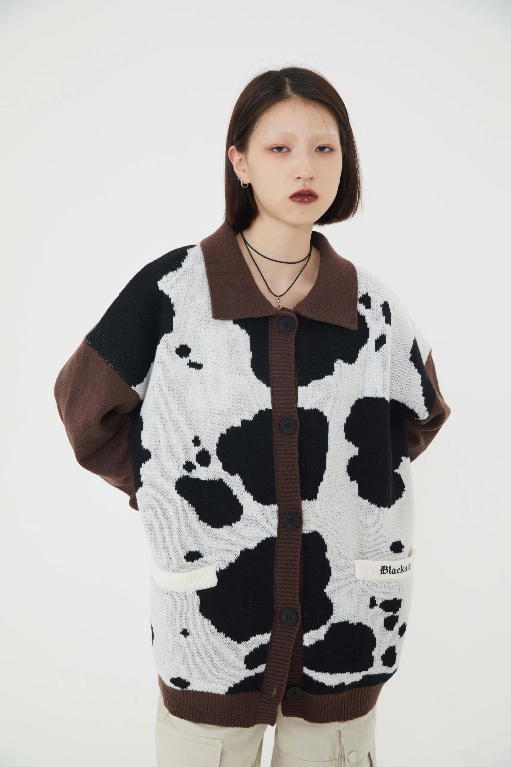 Dairy Cow Cardigan Knitwear