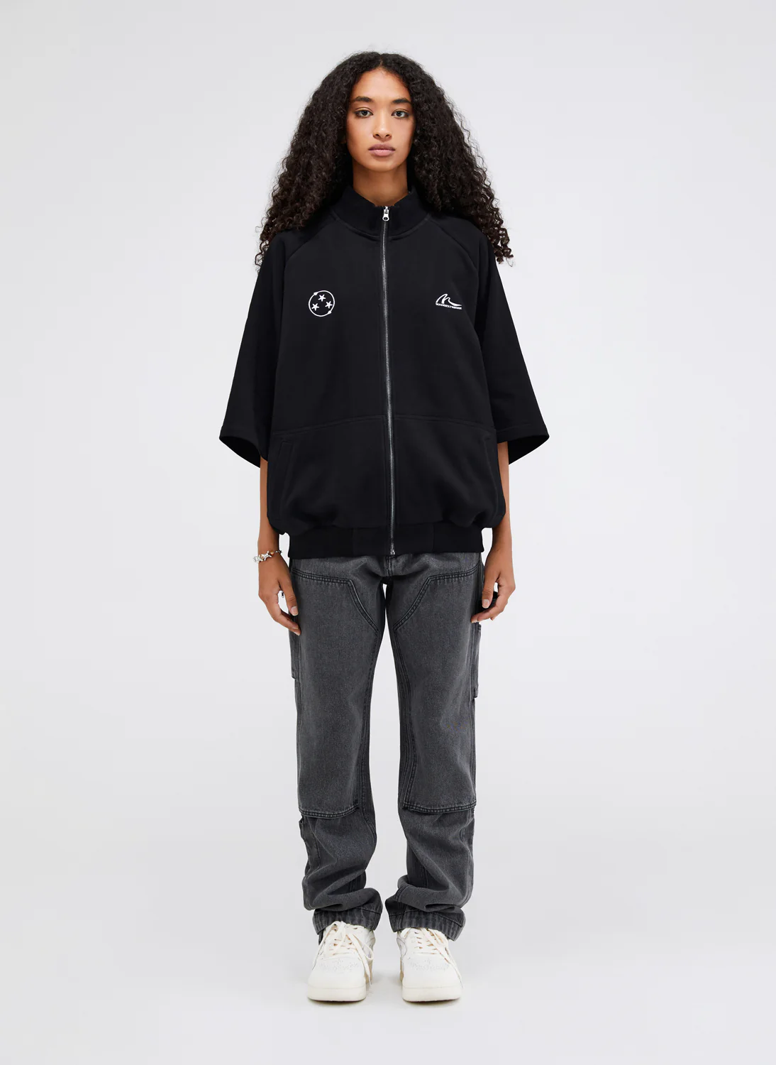 Threestars Zipper T-Shirt