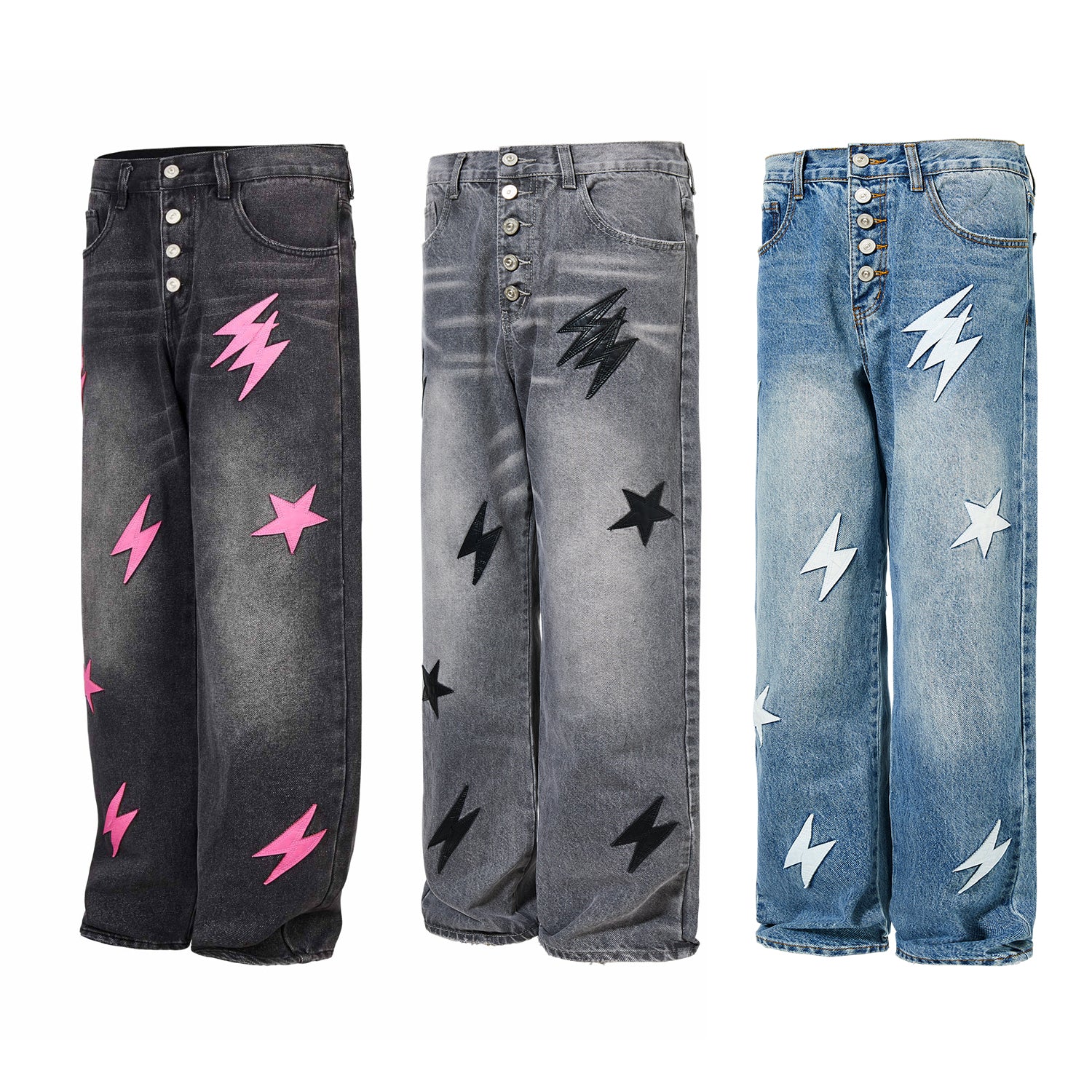 Lightning Star Jeans Pants