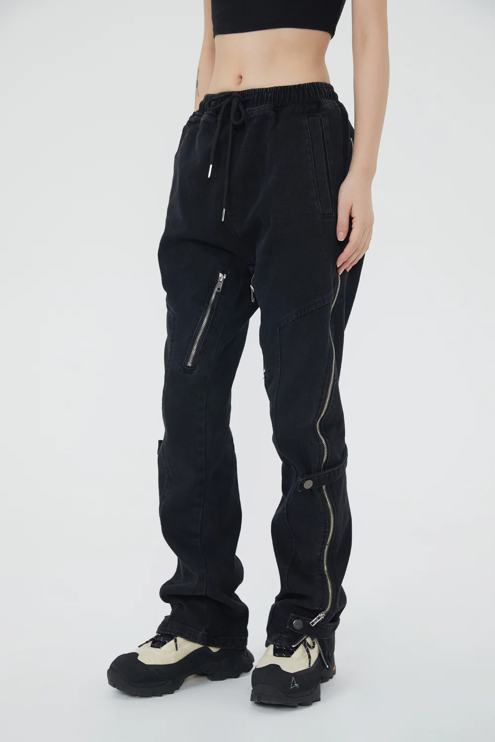 Techwear Ultilised Denim Pants
