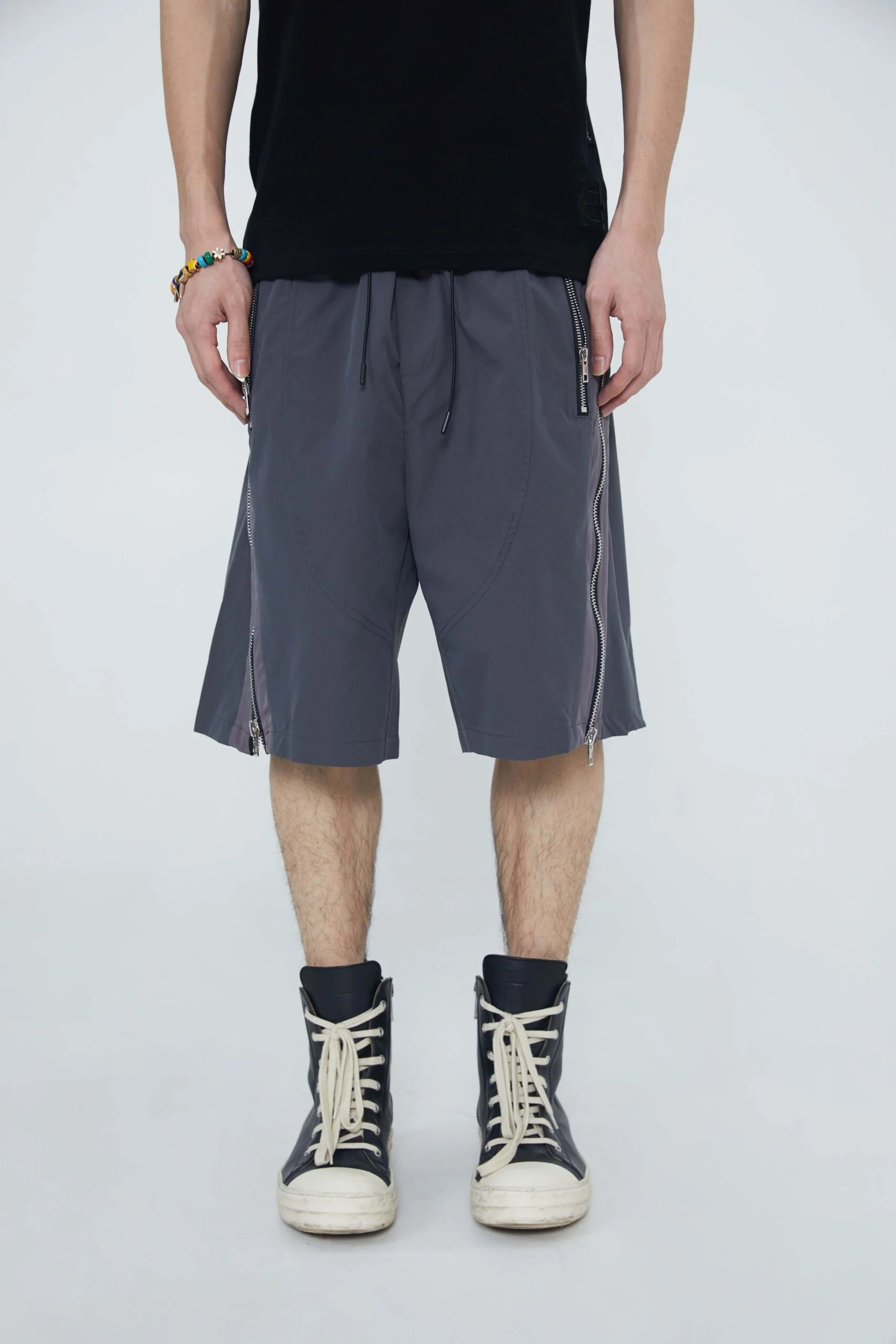 Long Zipper Casual Short