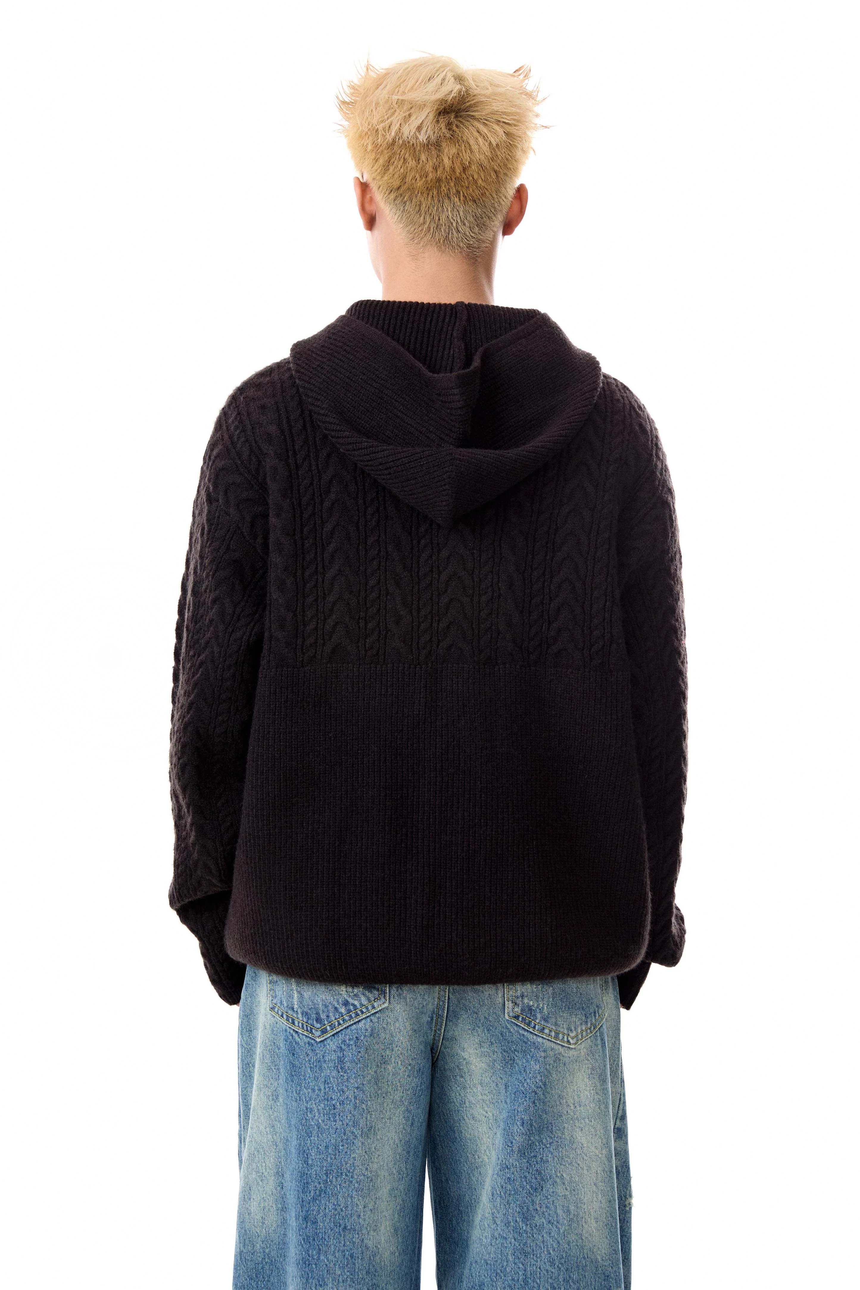 Loophole Knit Zip