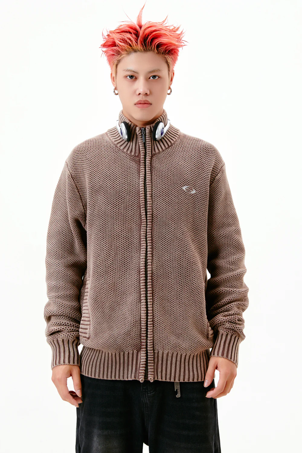 Work Hard Dream Big Knitwear Zipper