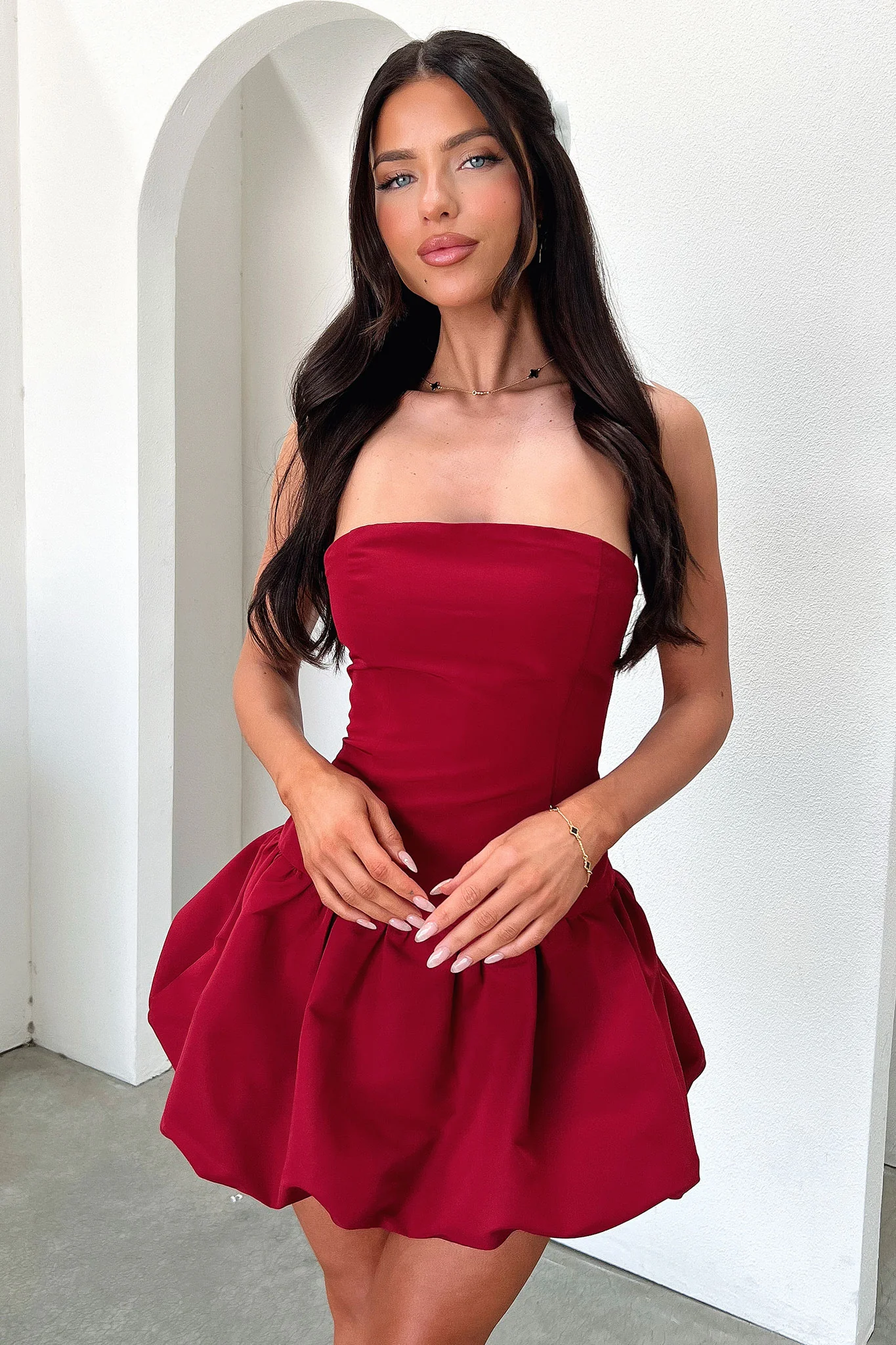 Kloe Dress - Burgundy