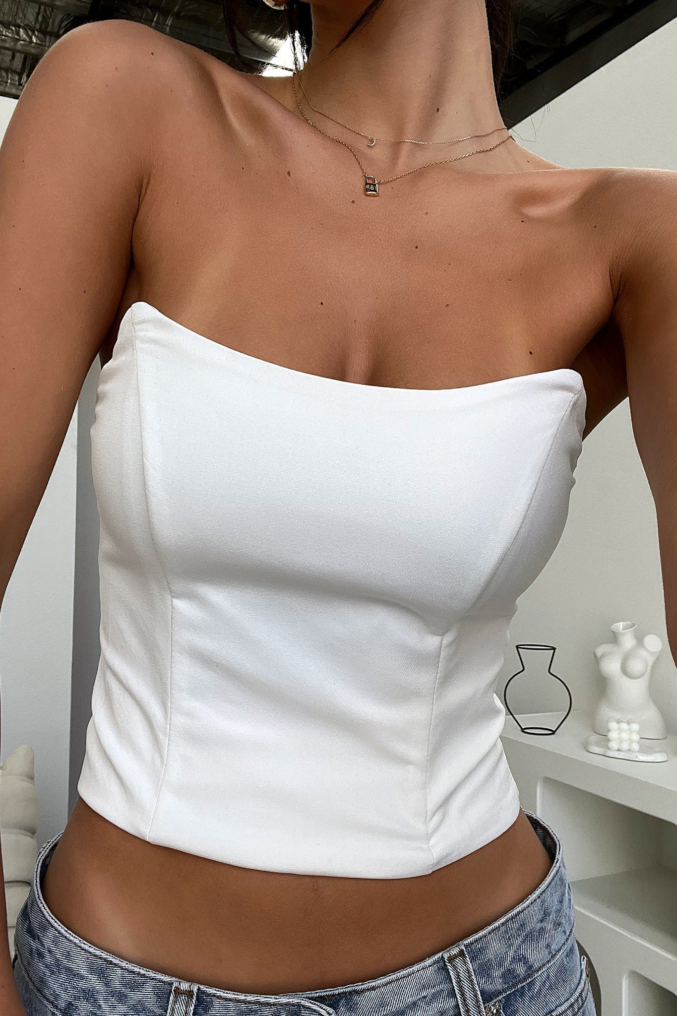 Lane Corset - White