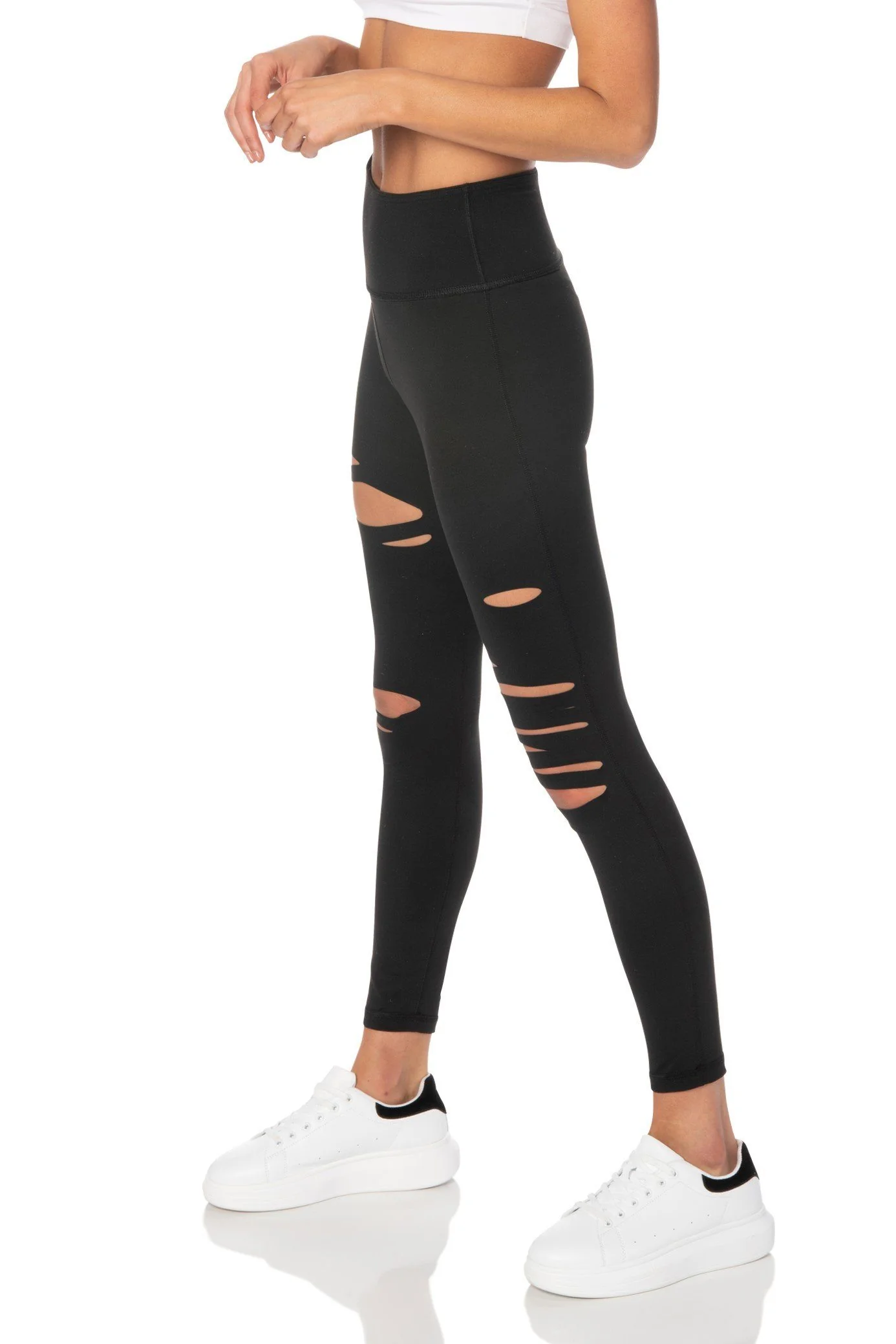Black Highwaist Capri Leggings - Hypeach Active