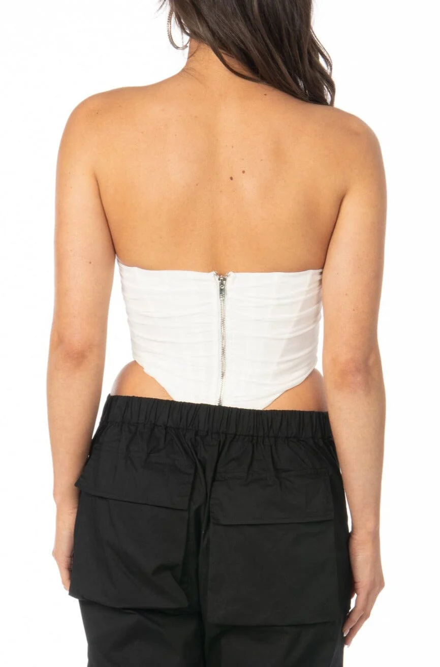 Angel Baby Corset Top White