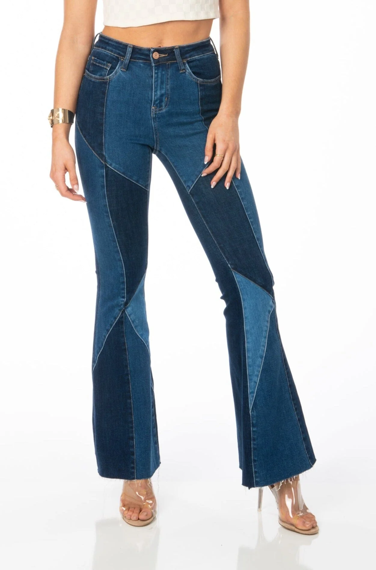 Melrose High Rise Flare Denim