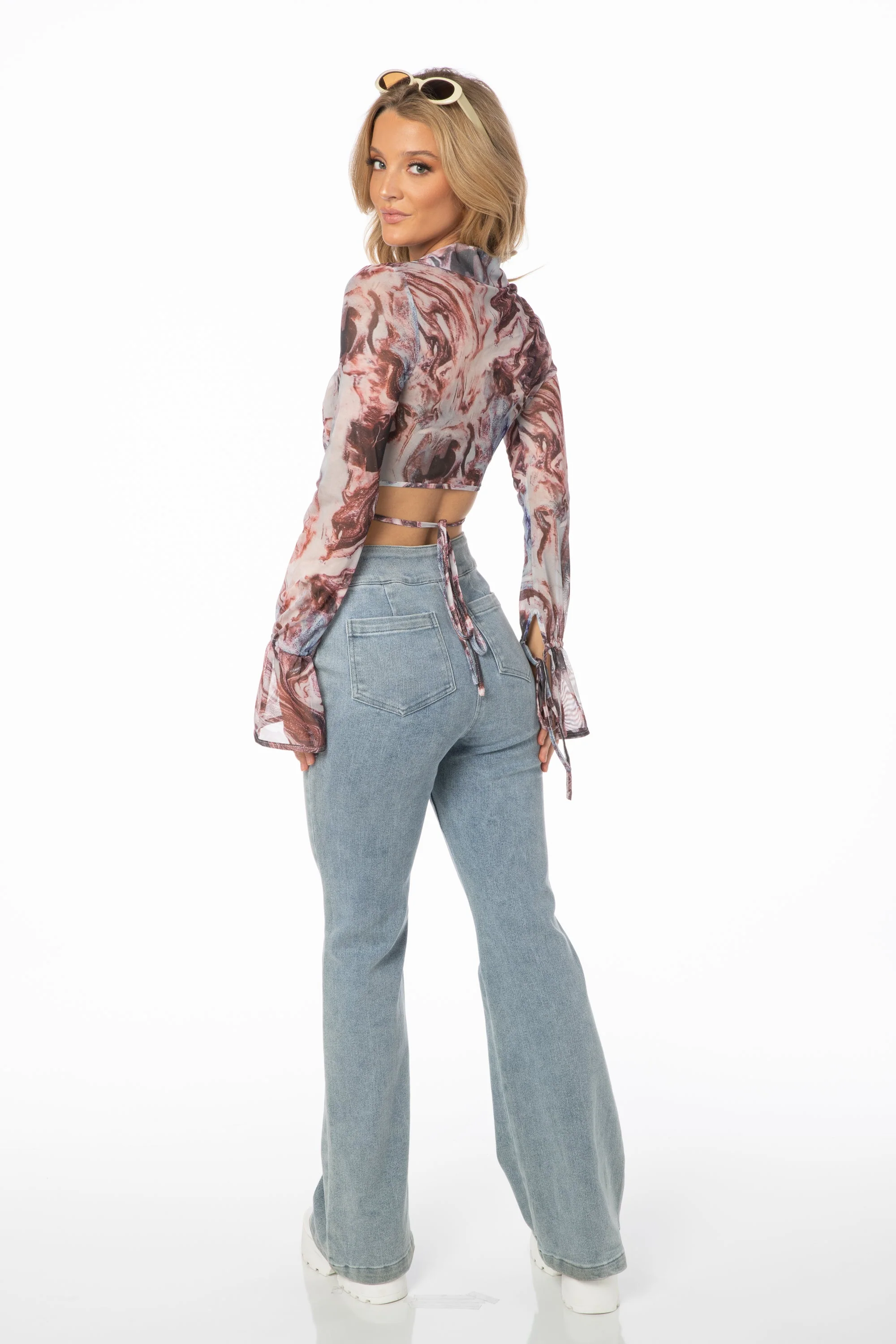 Groovy Baby Mesh Wrap Top