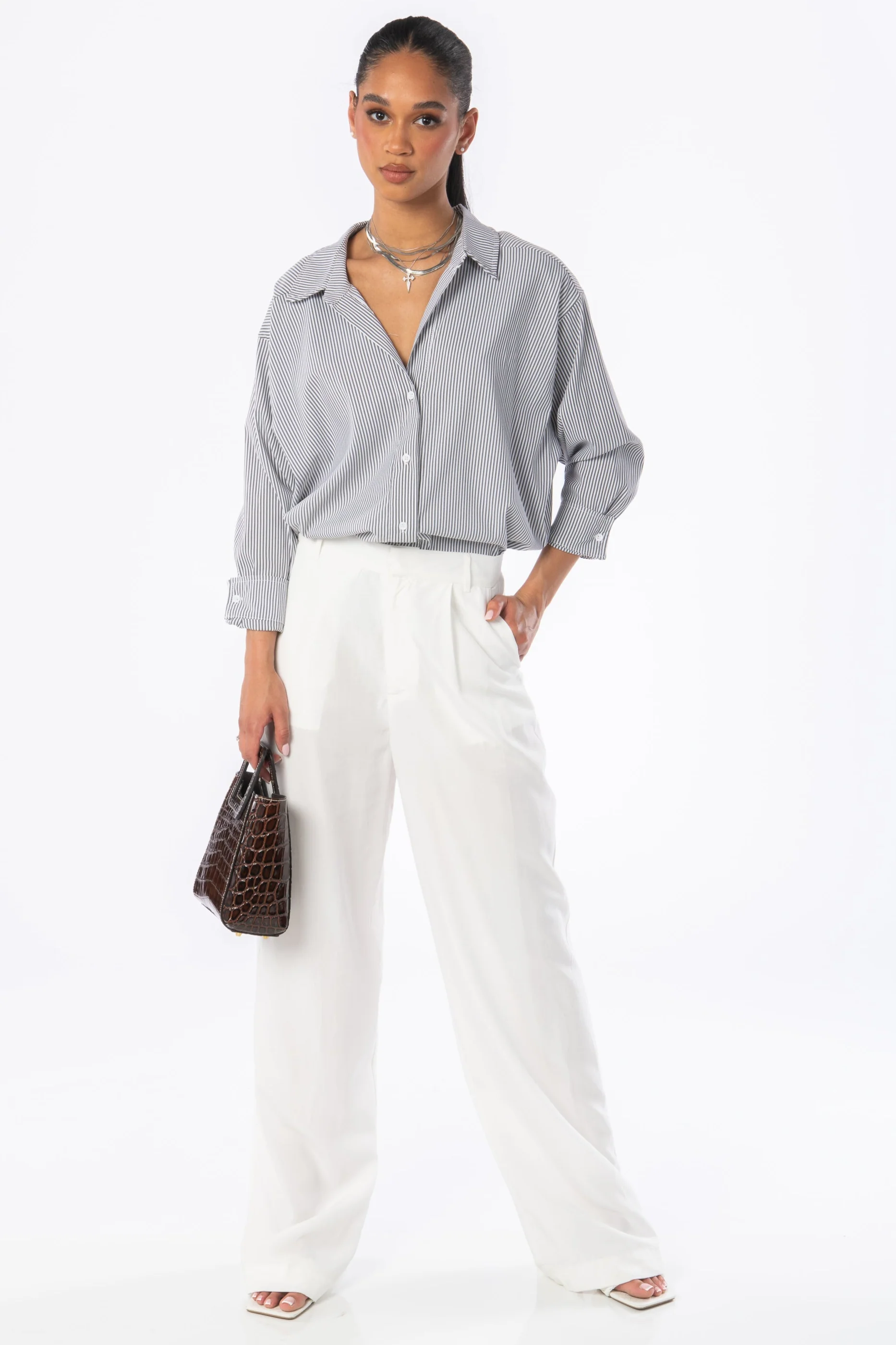 Classic Poplin Striped Shirt