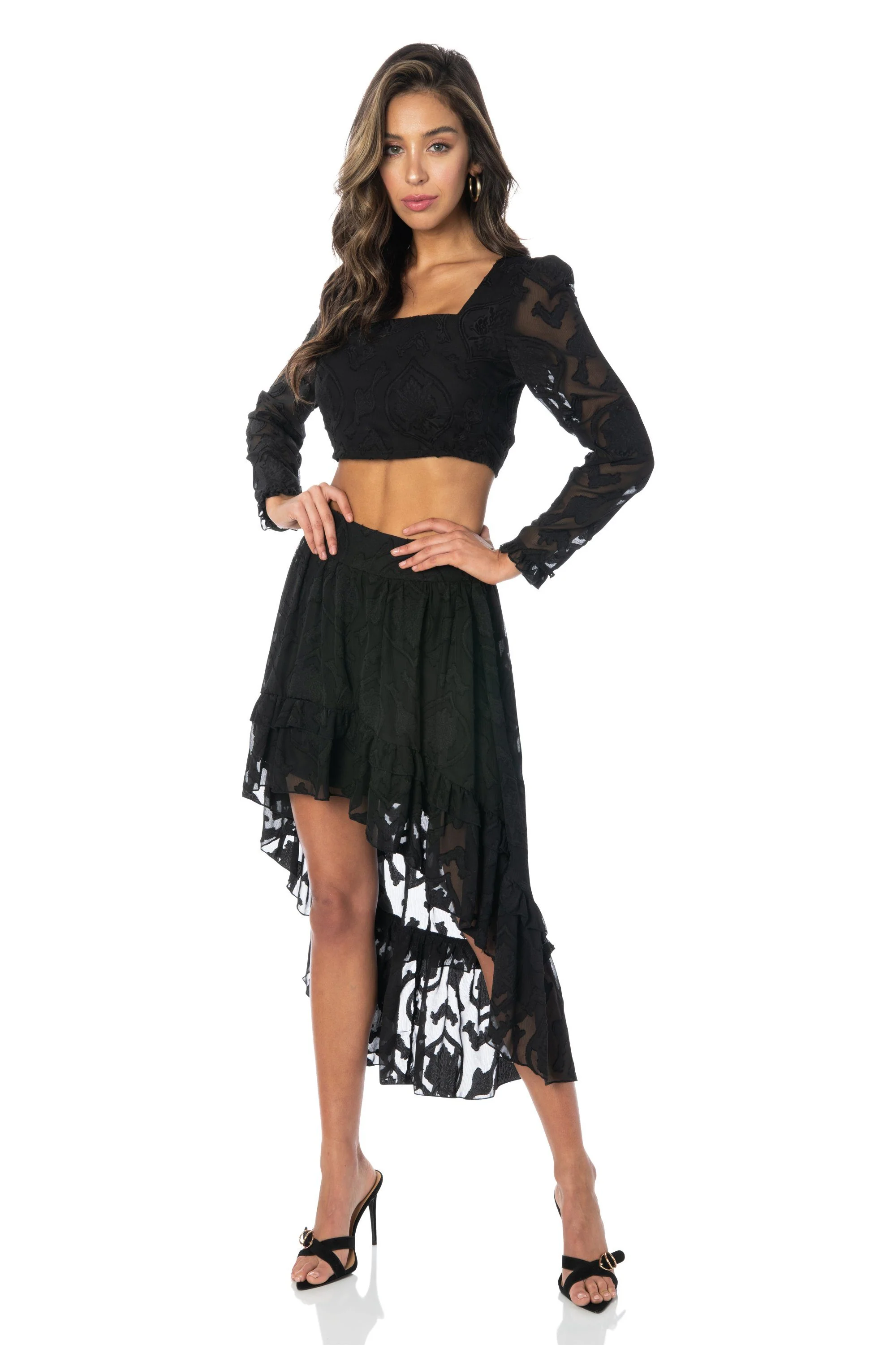 La Jolla Nights Black Blouse