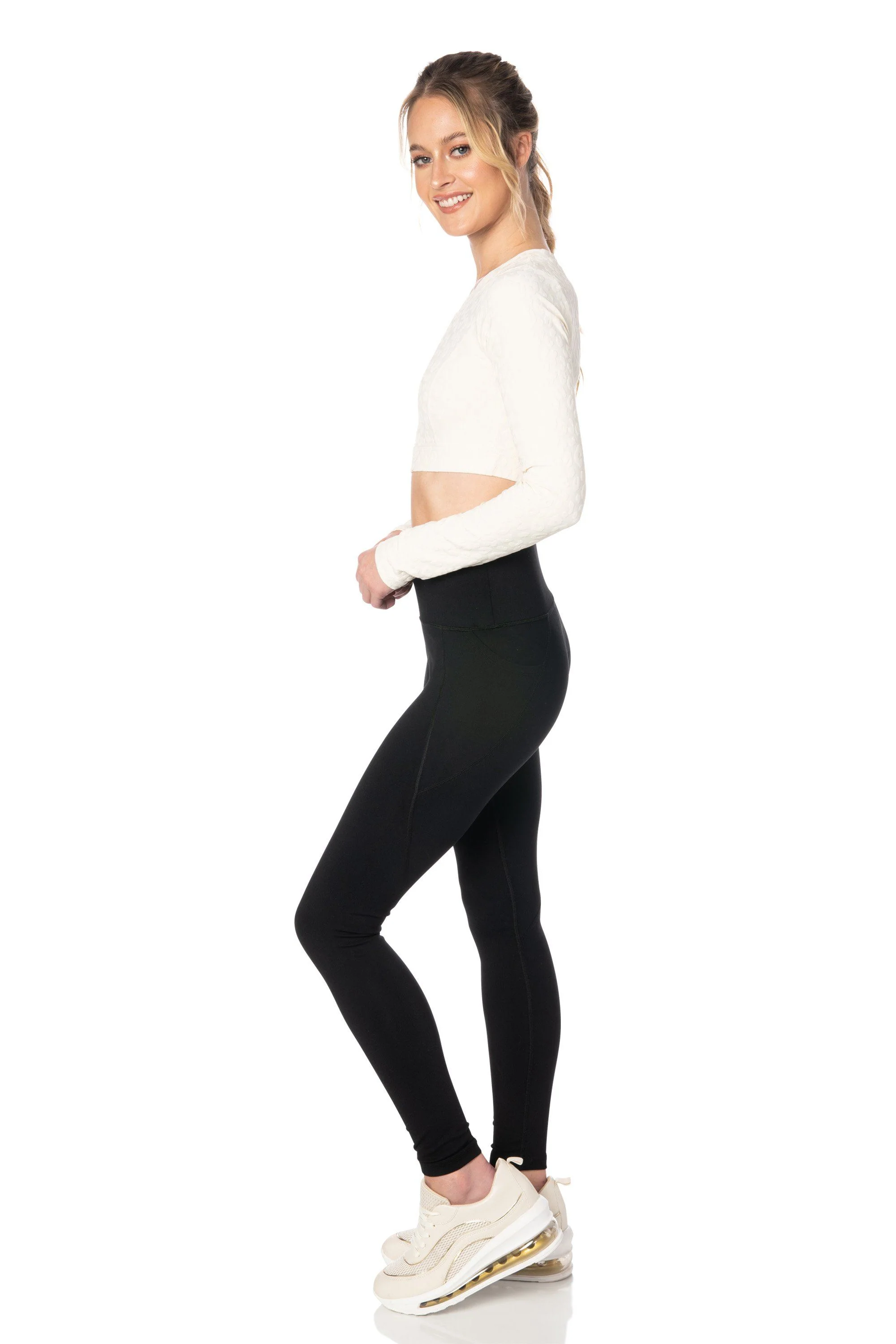 Black Full Length Leggings - Hypeach Active