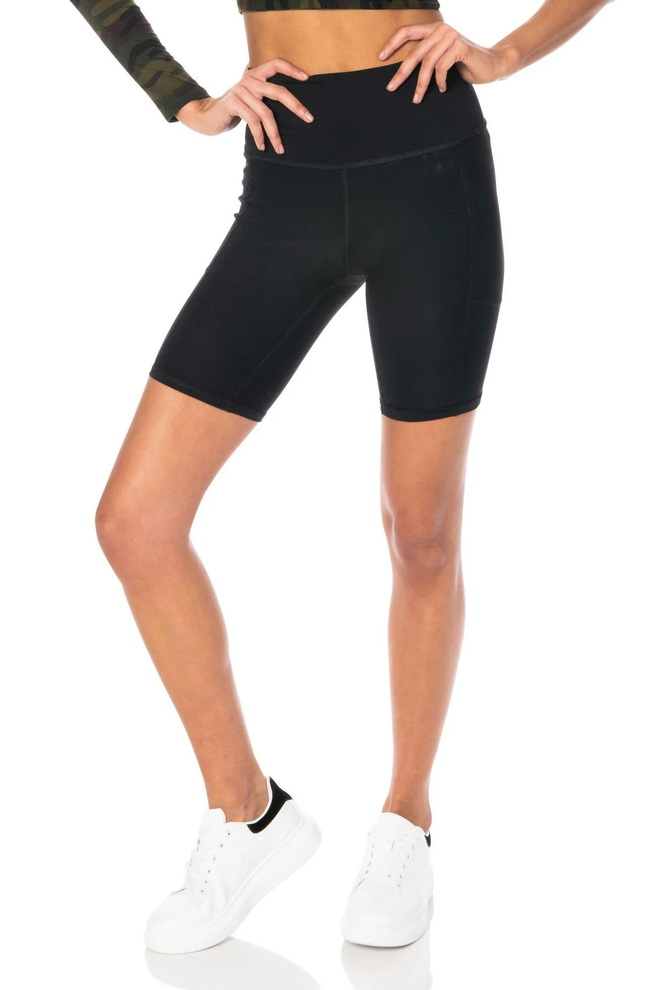 Black Biker Shorts - Hypeach Active