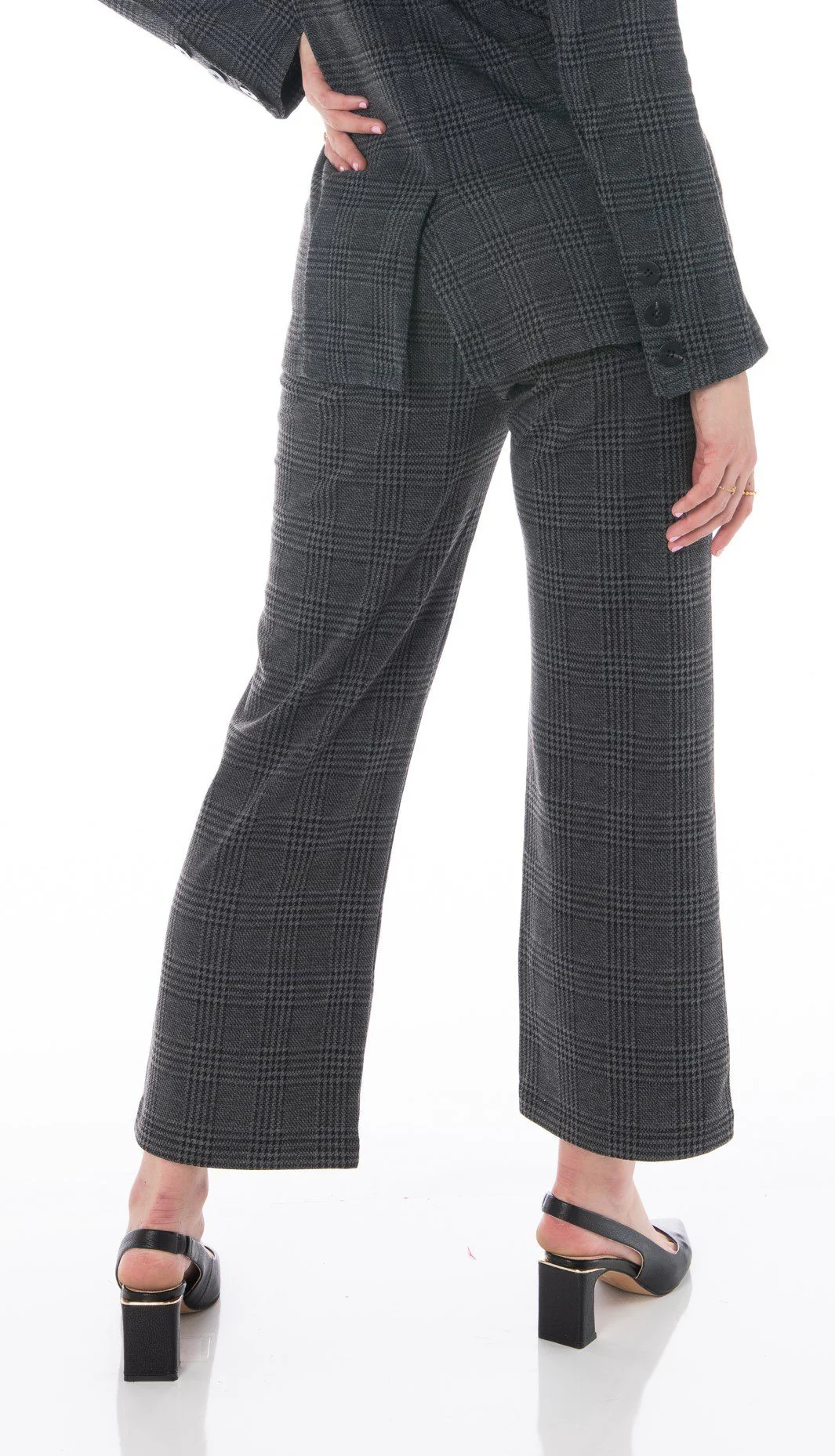 Uptown Charcoal Houndstooth Trousers