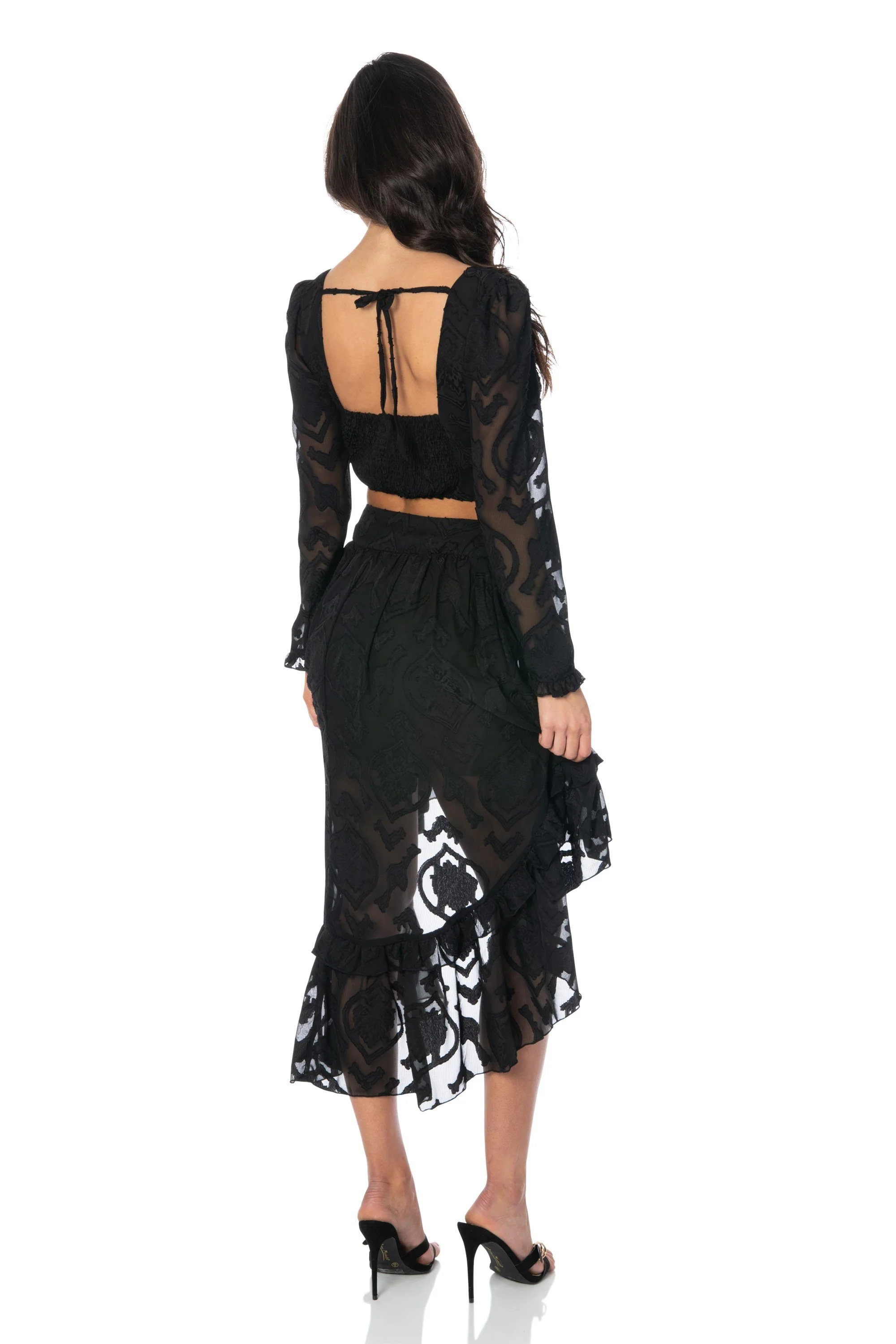 La Jolla Nights Black Blouse