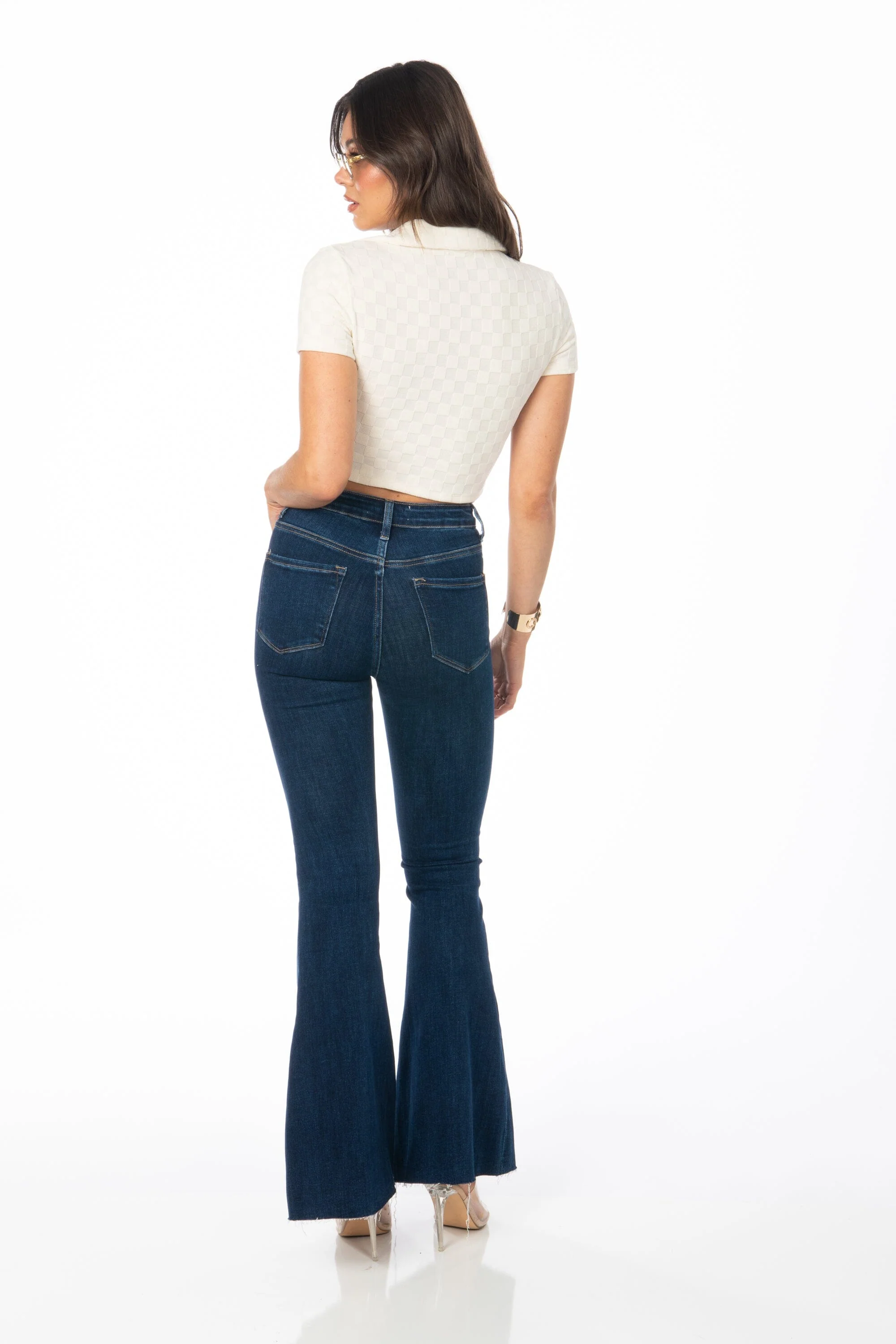 Melrose High Rise Flare Denim