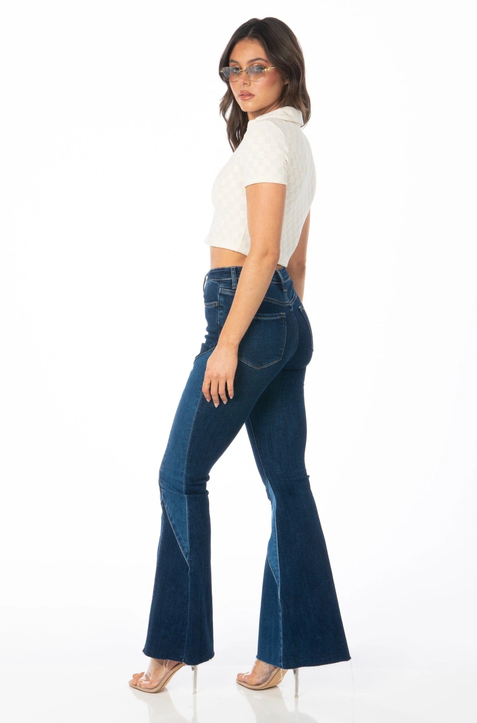 SoCal Checkered Crop Top