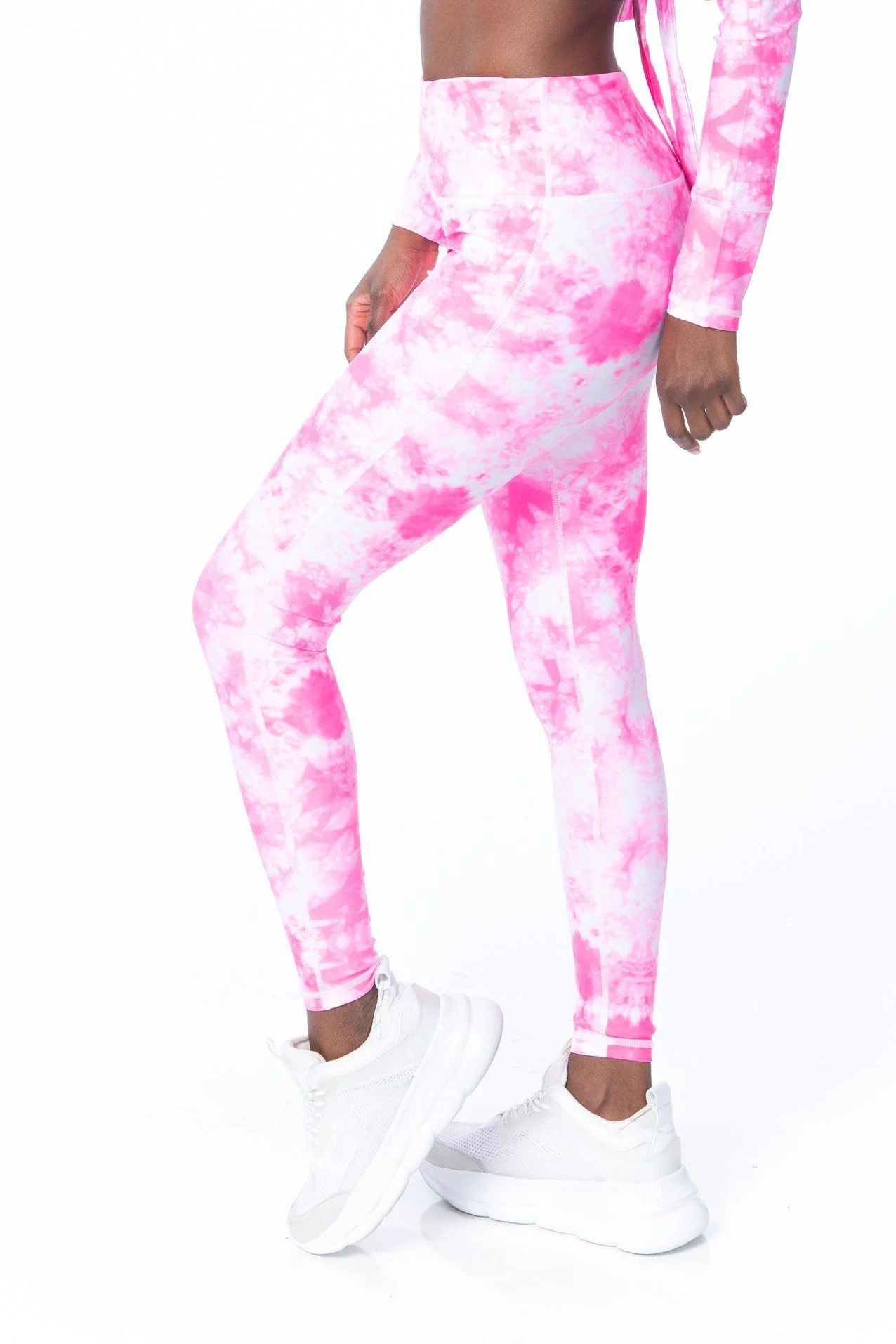 Starburst Neon Tie Dye High Waist Leggings - Hypeach Active