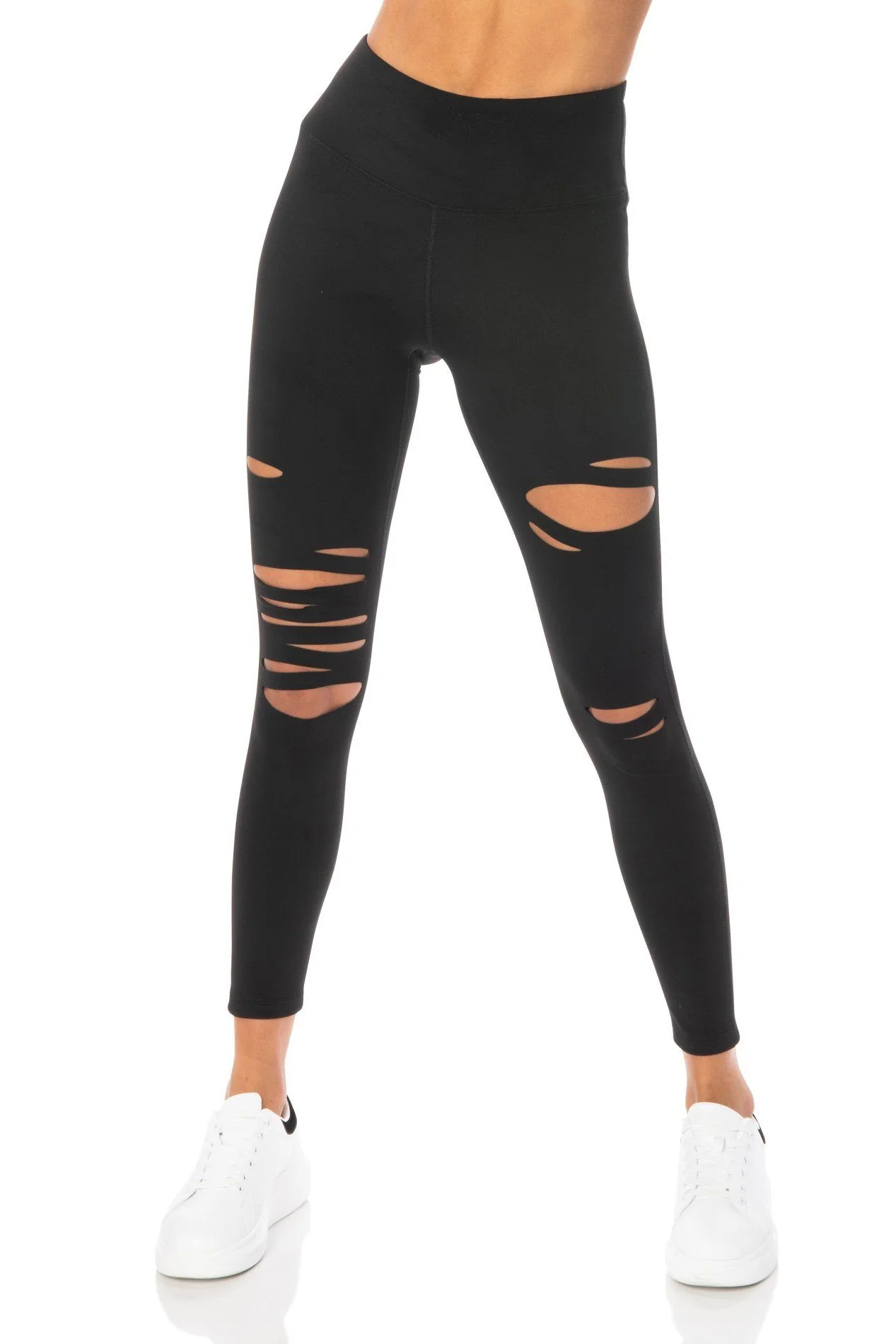 Black Highwaist Capri Leggings - Hypeach Active