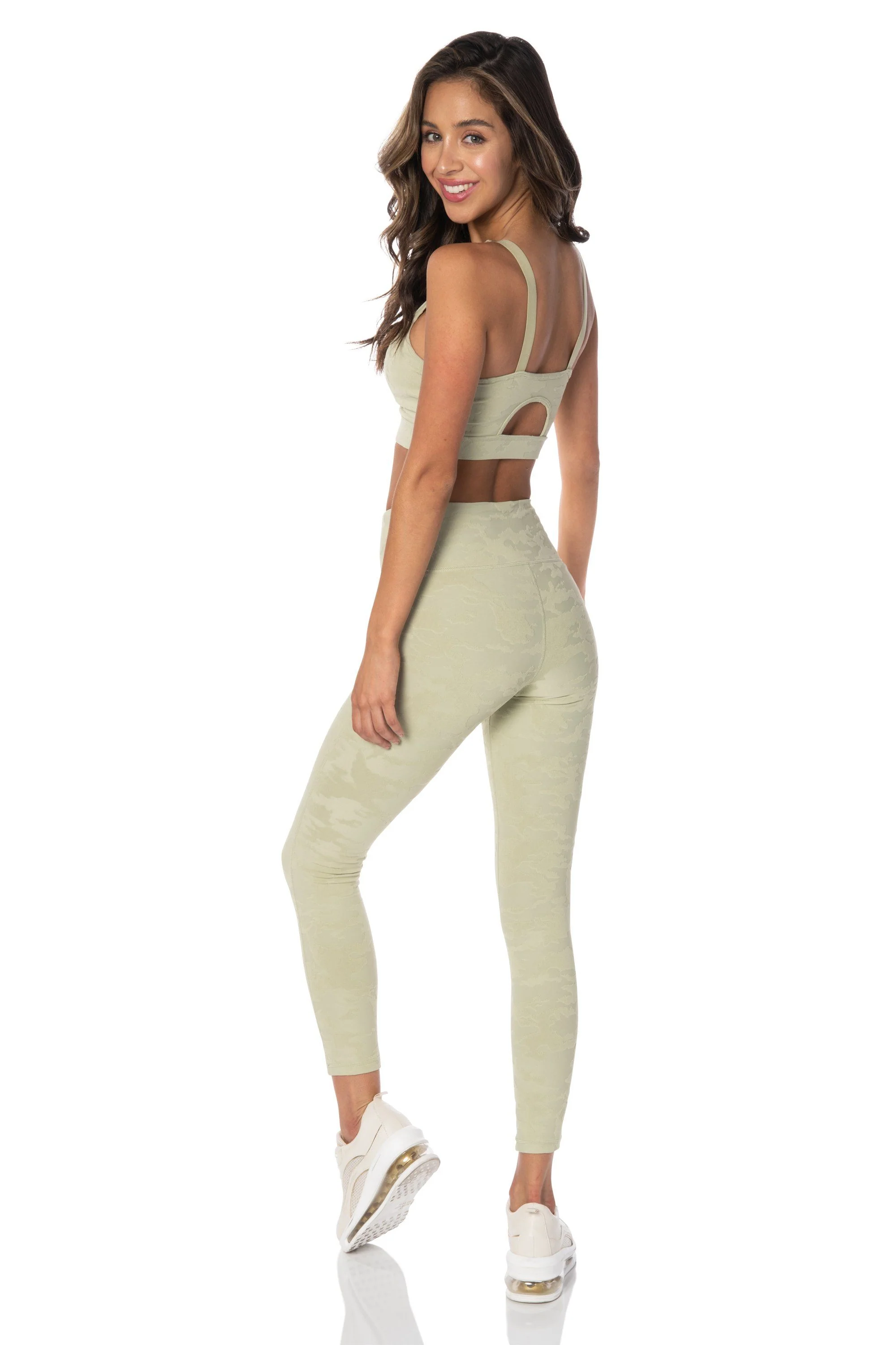 Green Camo Highwaist Leggings - Hypeach Active