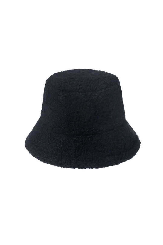 Fuzzy Bucket Hat Black