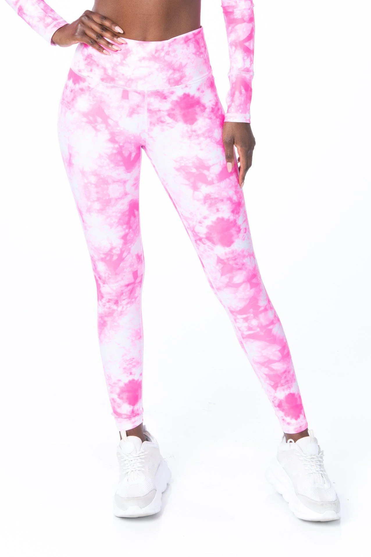 Starburst Neon Tie Dye High Waist Leggings - Hypeach Active