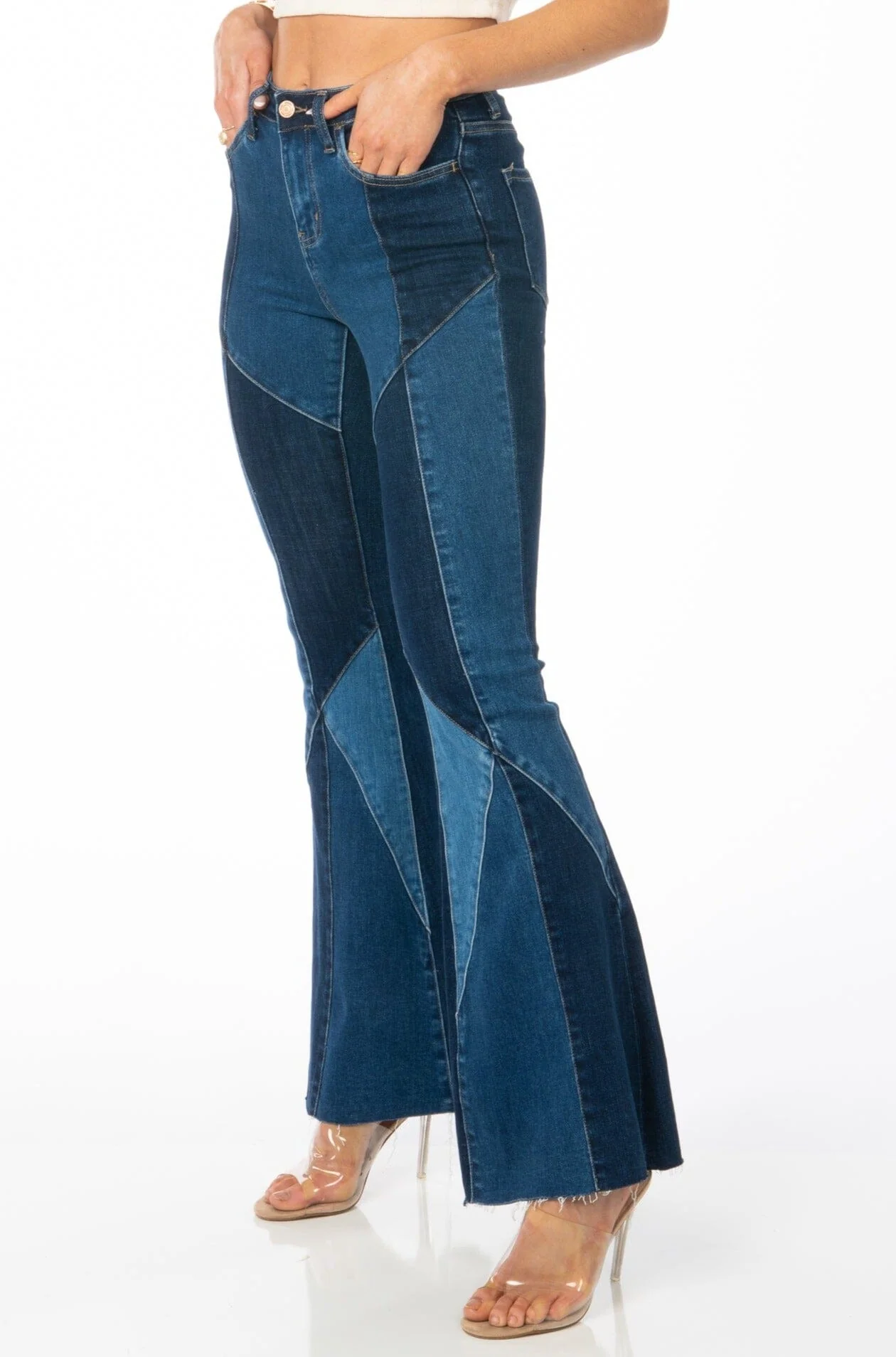 Melrose High Rise Flare Denim