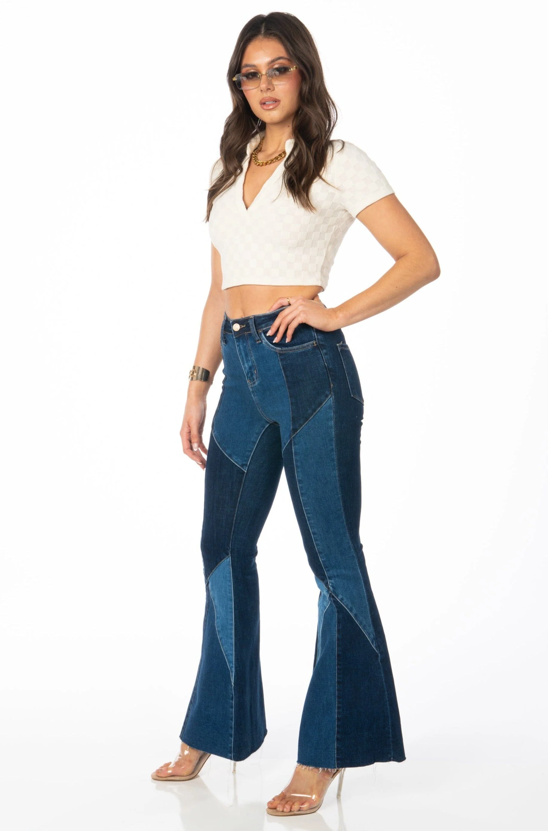 SoCal Checkered Crop Top