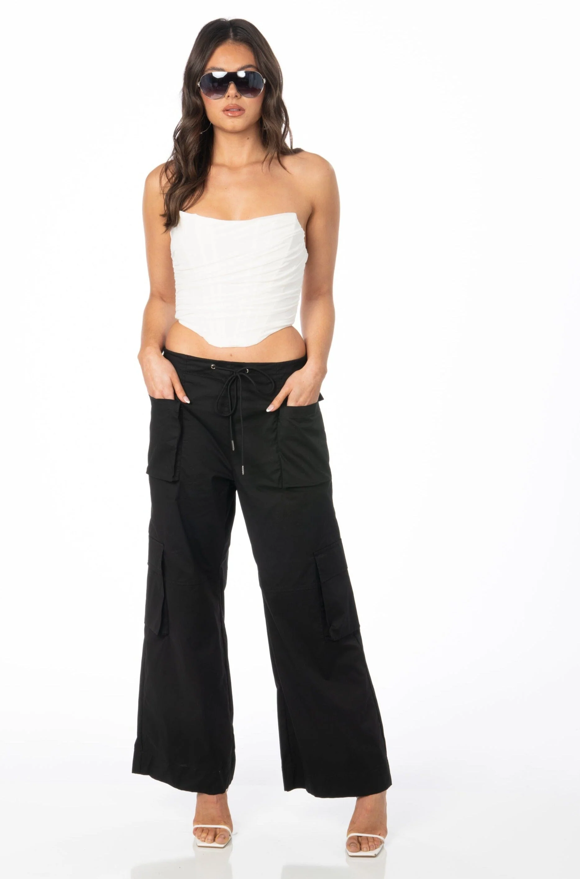 Angel Baby Corset Top White