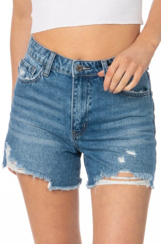 Vervet 90s Denim Boyfriend Shorts