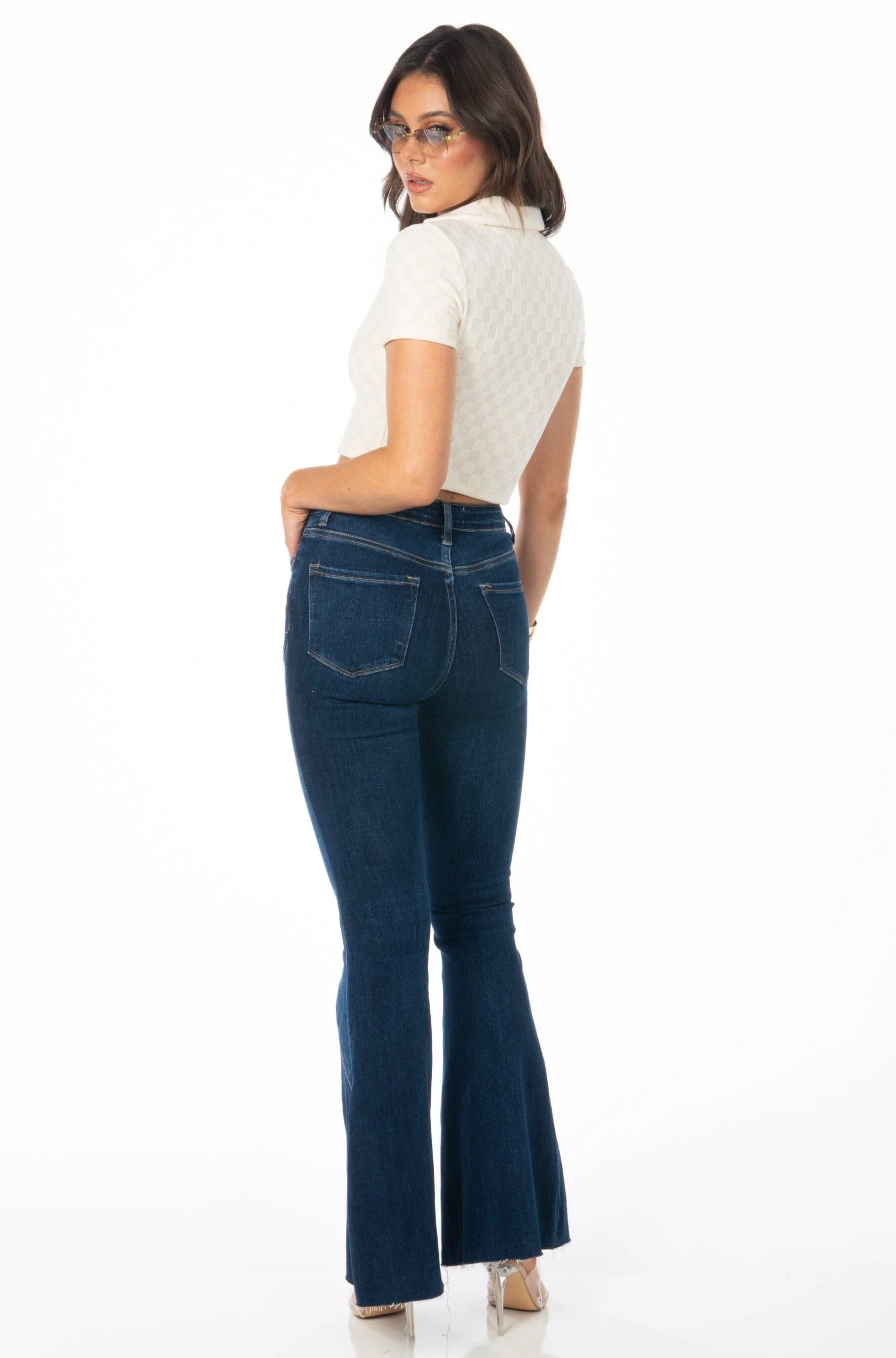 SoCal Checkered Crop Top