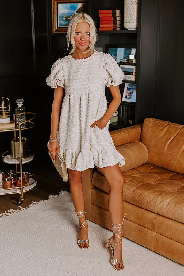 Whimsical Whispers Knit Mini Dress