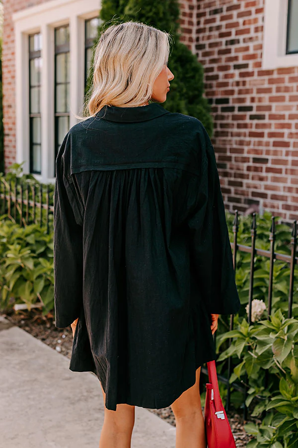 Cafe Cutie Button Down Mini Dress