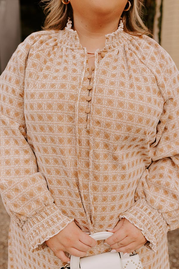 Chasing Sunsets Embroidered Mini Dress Curves