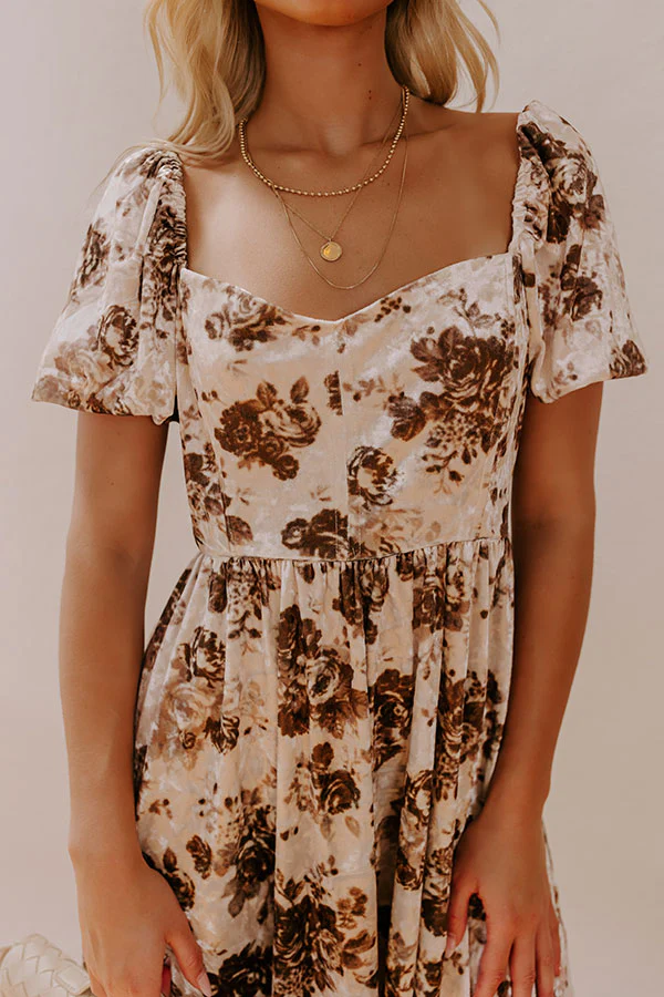 Swift And Chic Velvet Mini Dress