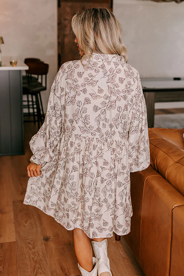 Vineyard Dreaming Floral Mini Dress