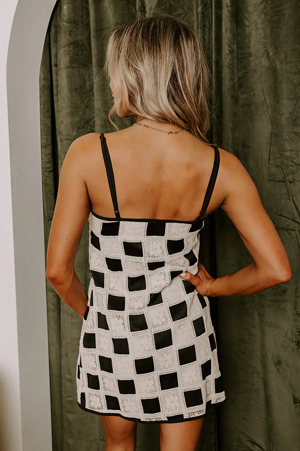 Boho Lifestyle Crochet Mini Dress