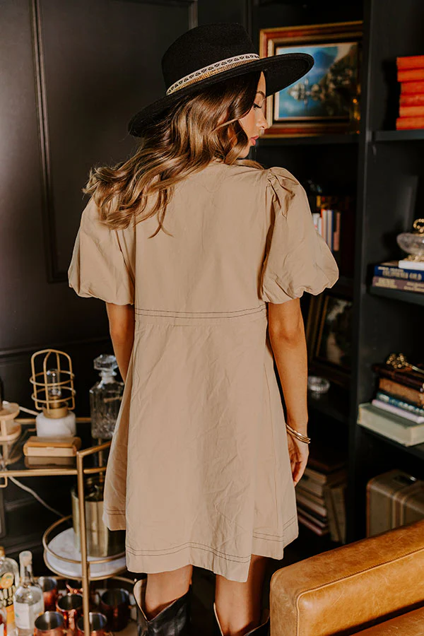 Good Vibes Button Down Mini Dress