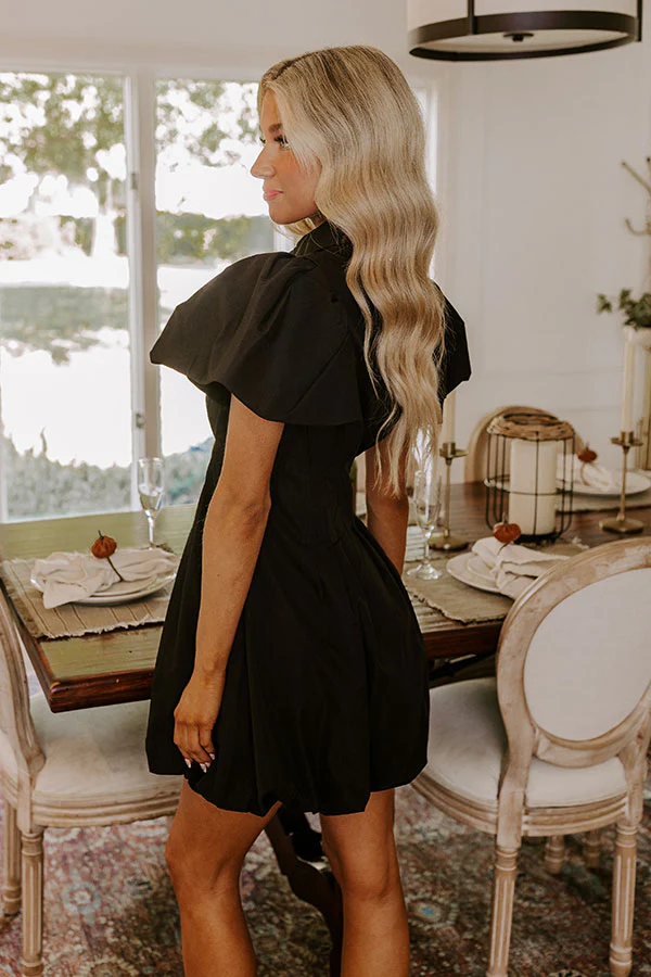 She's Unforgettable Mini Dress in Black