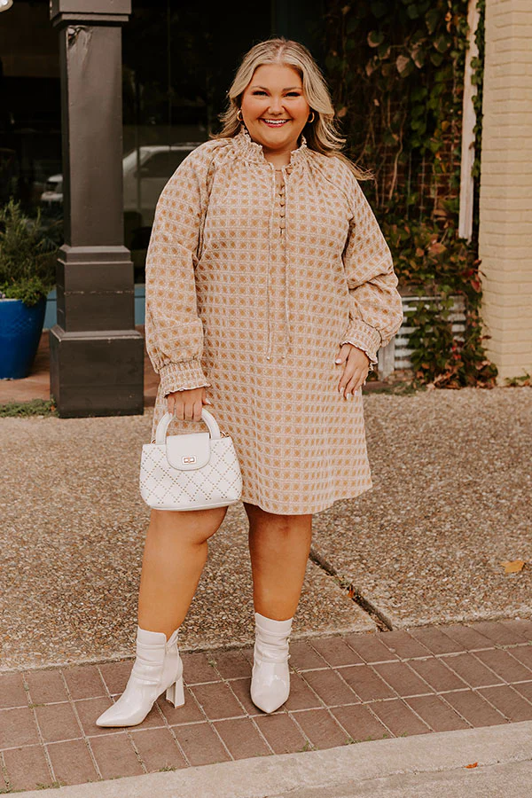 Chasing Sunsets Embroidered Mini Dress Curves