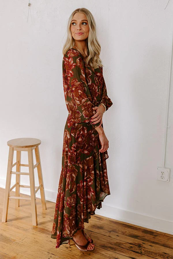 Napa Valley Ready Floral Maxi Dress