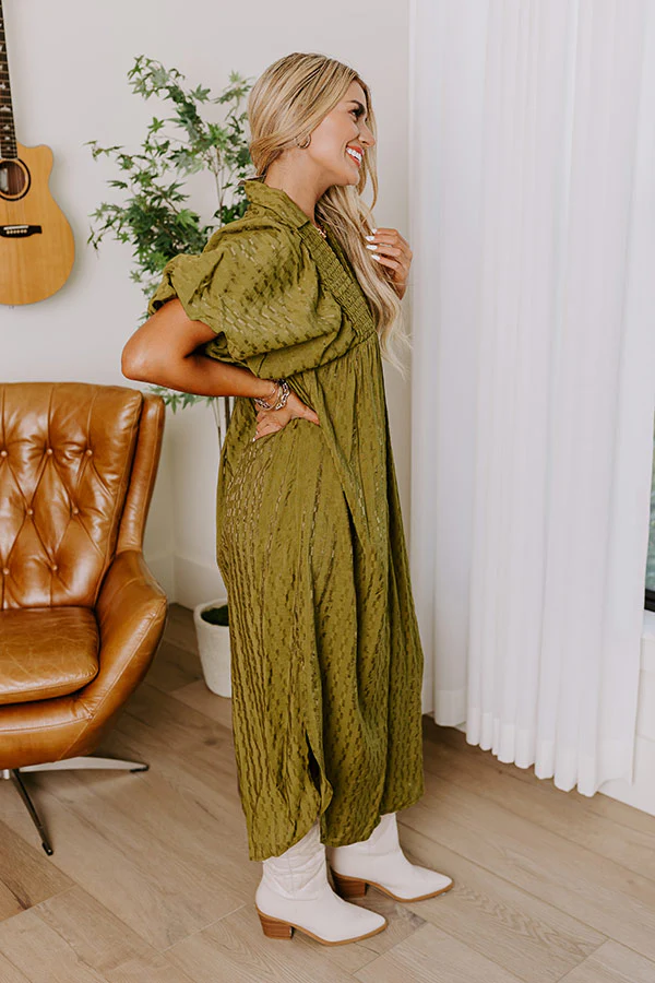 Wine Tasting Ready Midi in Olive