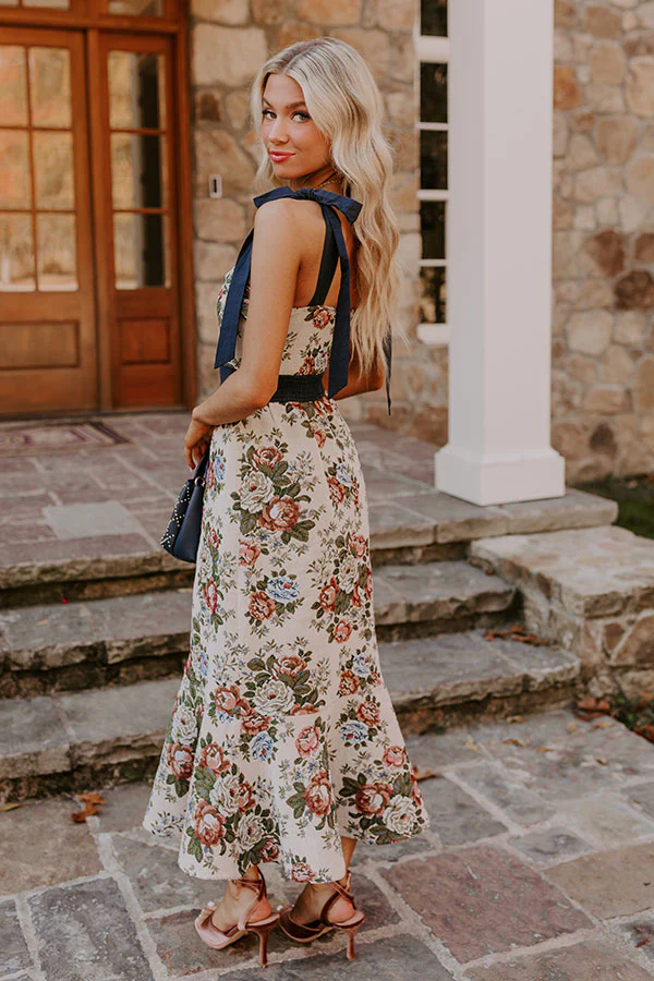 Wine Country Cutie Floral Midi