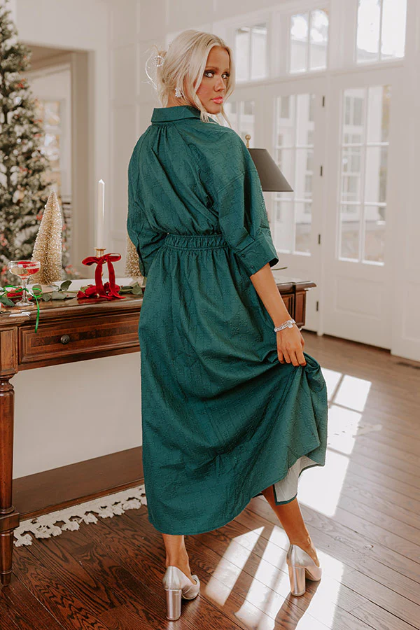 Fate Would Have It Midi in Hunter Green