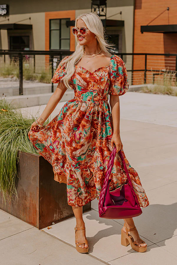 Feeling Posh Floral Midi