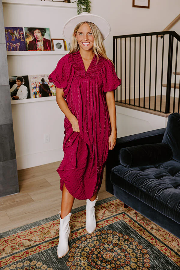 Wine Tasting Ready Midi in Sangria