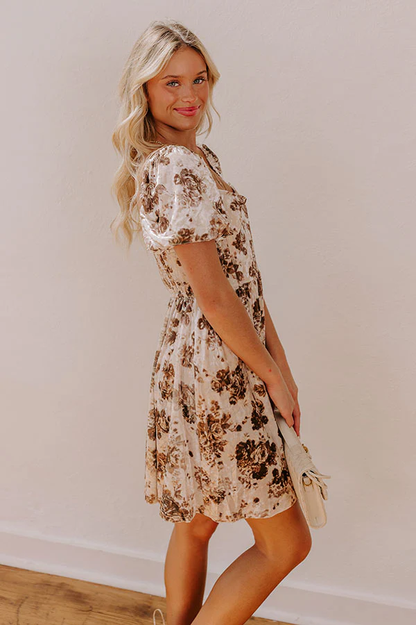 Swift And Chic Velvet Mini Dress