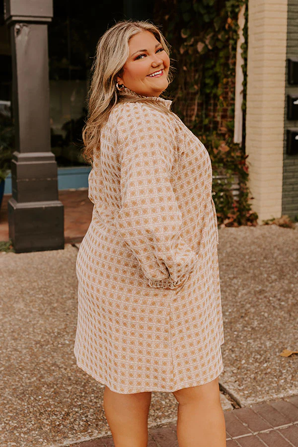 Chasing Sunsets Embroidered Mini Dress Curves